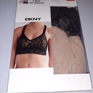 Dkny 2pk lace bralette